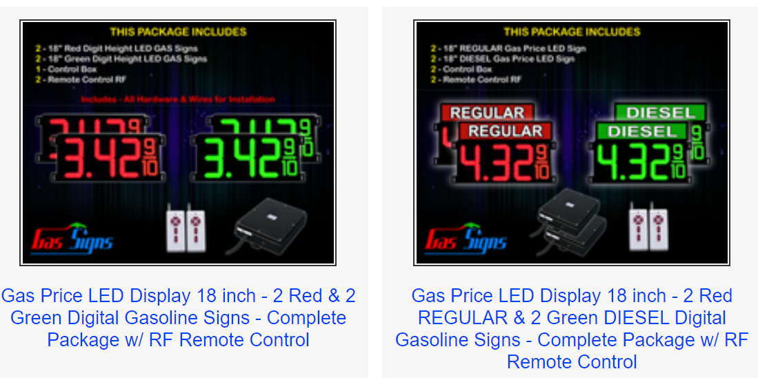 Gas Price Sign