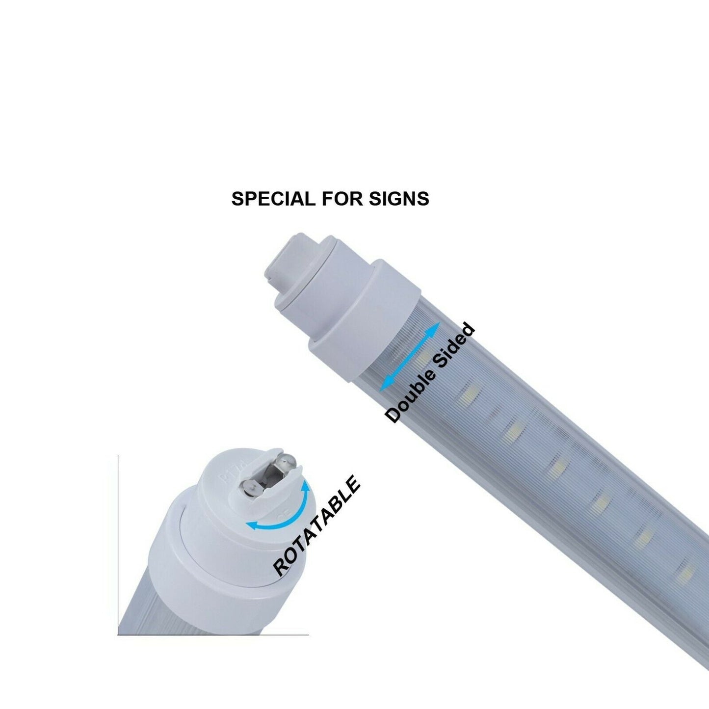 R17D 4FT 24W Double Sided LED Tube Light