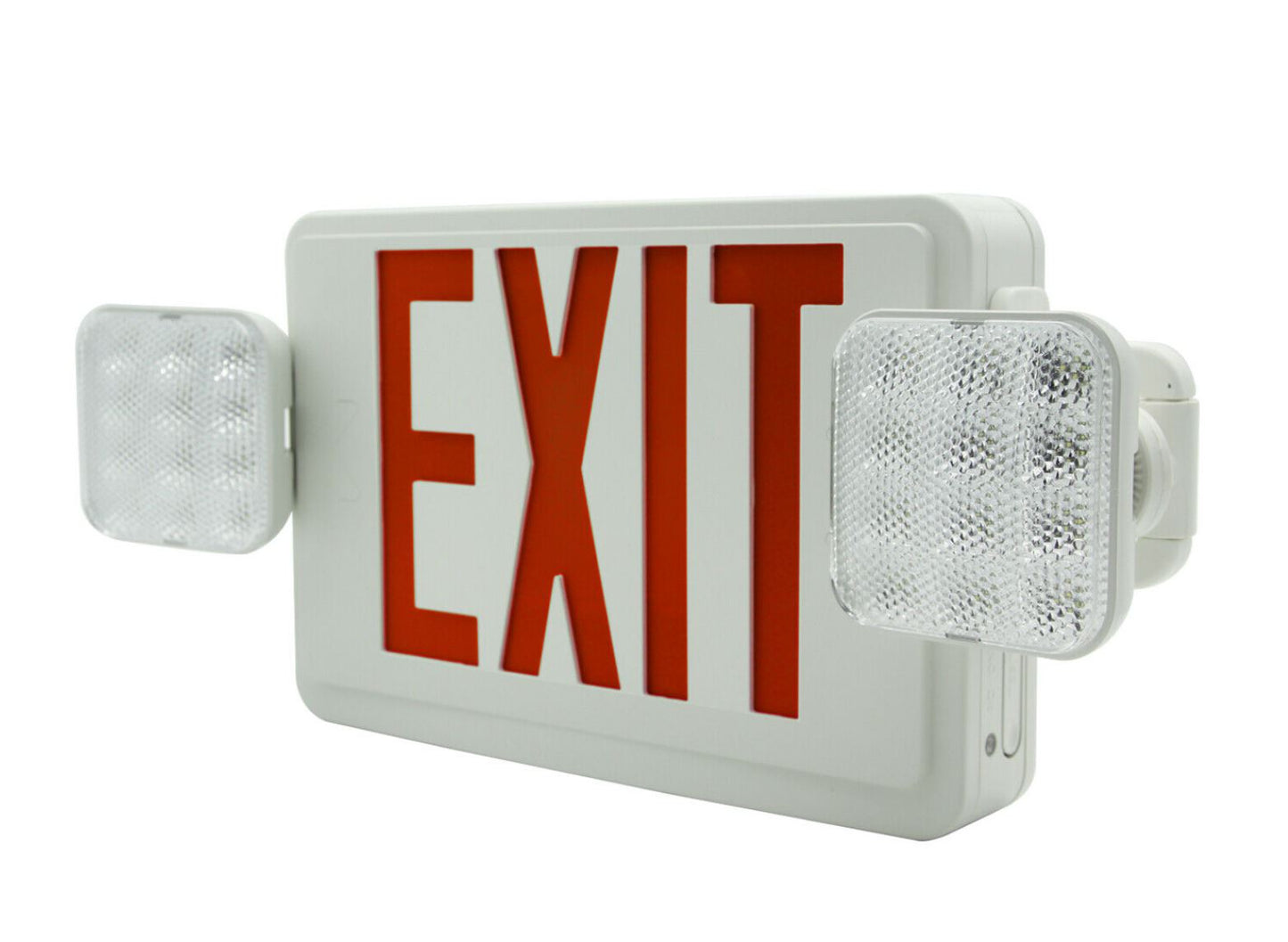 Emergency Exit Sign Light with Dual LED Heads