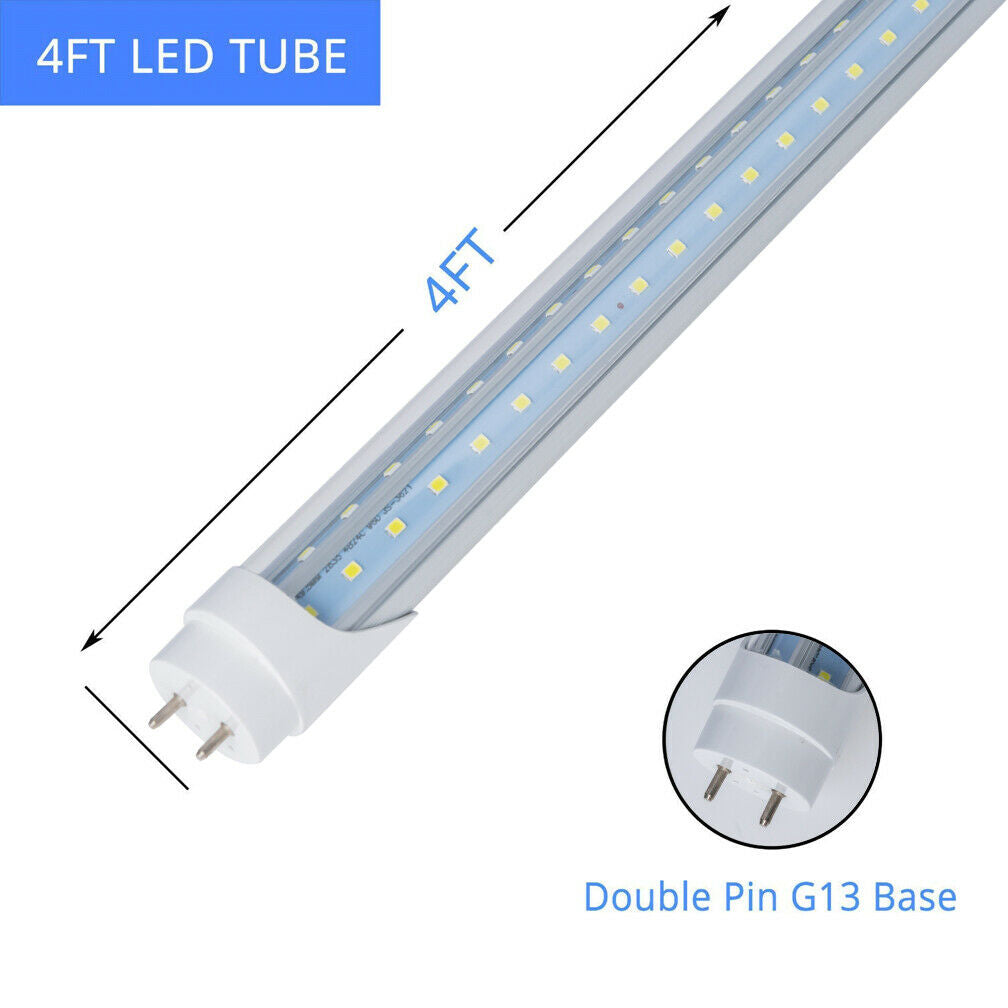 G13 4FT V-Shape 36W 6500K Clear 25Pcs