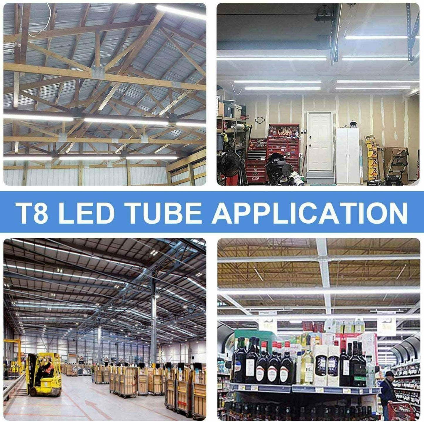 R17D 8FT 72W T8 LED Tube Light (6500K CLEAR) [25 pack]