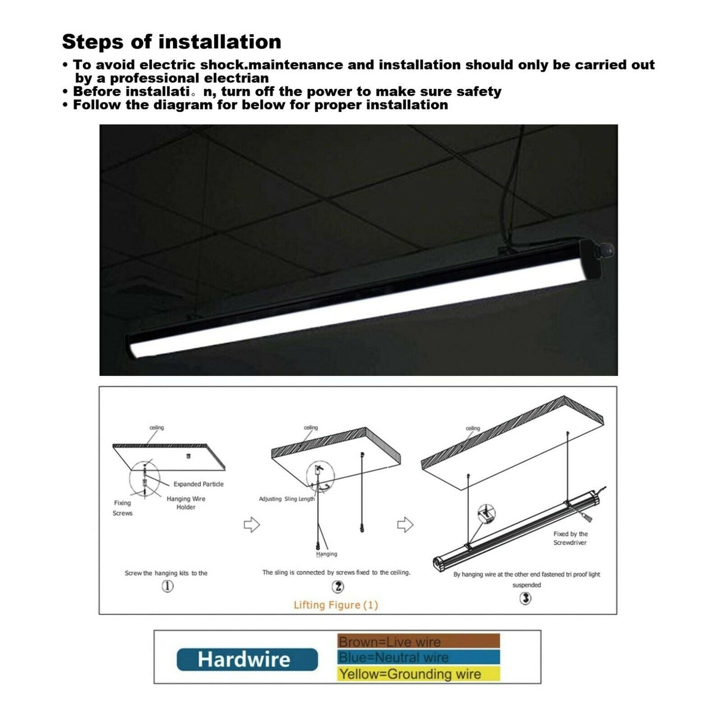 Triproof  48W 4Ft Led Tube Light